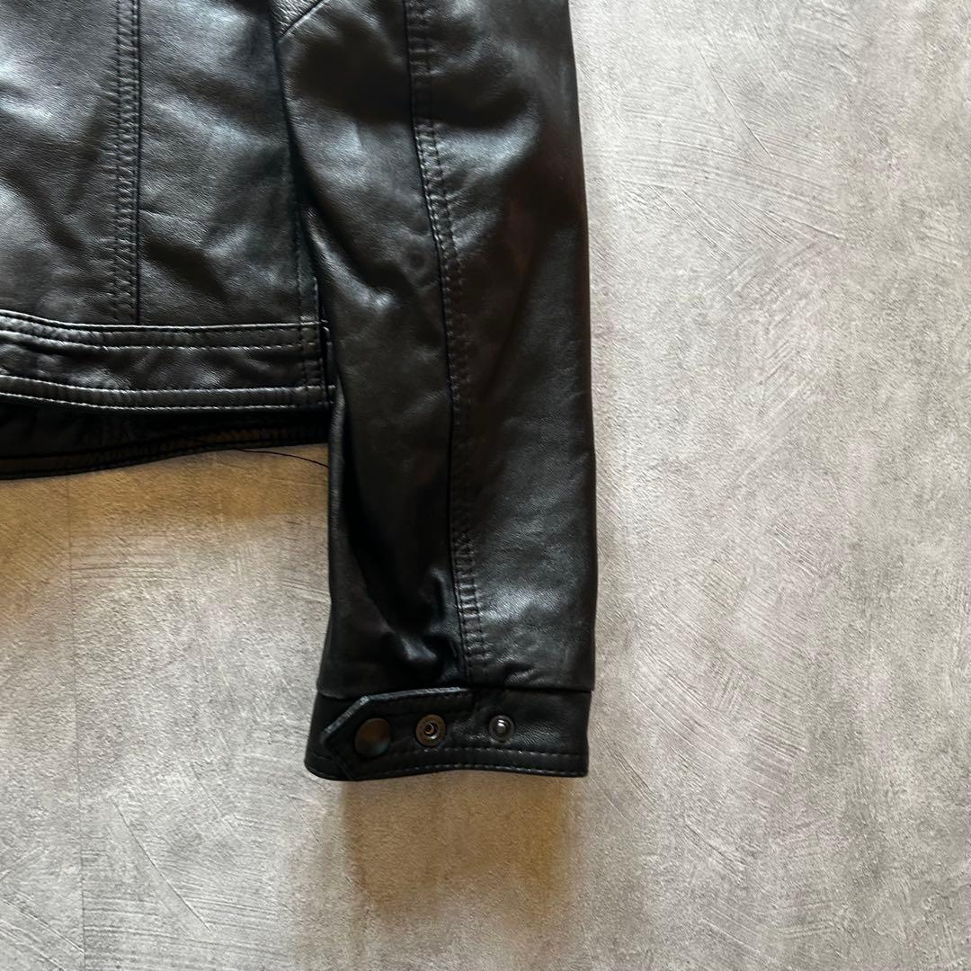 ジャケット・アウター archive grunge leather jacket y2k black