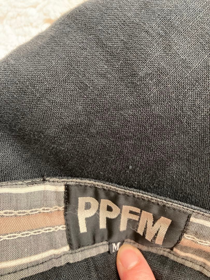 希少！入手困難　Y2K 本物　PPFM リネン　サルエルパンツ　2way 黒
