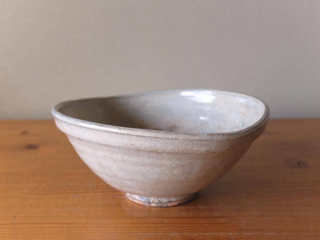 唐津焼♡粉引きたわみ鉢