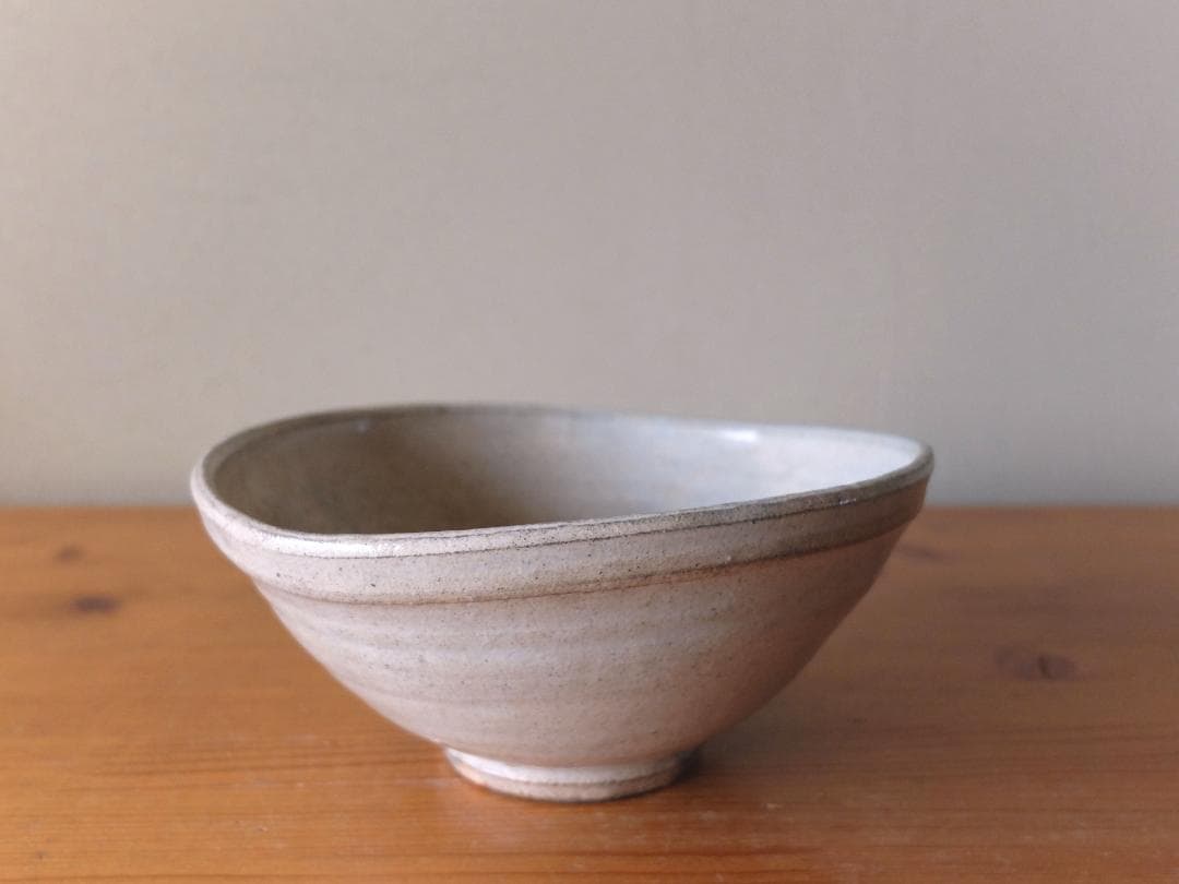 唐津焼♡粉引きたわみ鉢