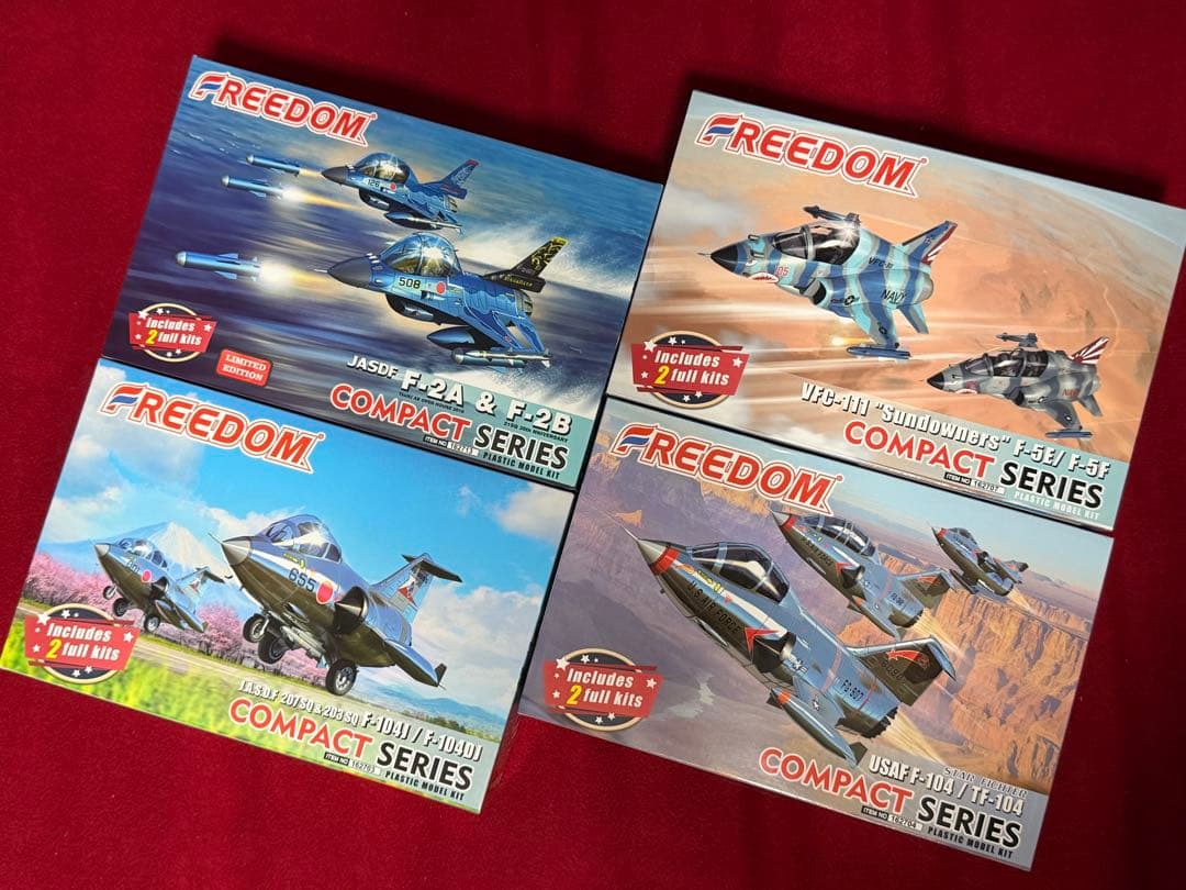 F-2A/B 他 フリーダムモデル コンパクトシリーズ全4個セット