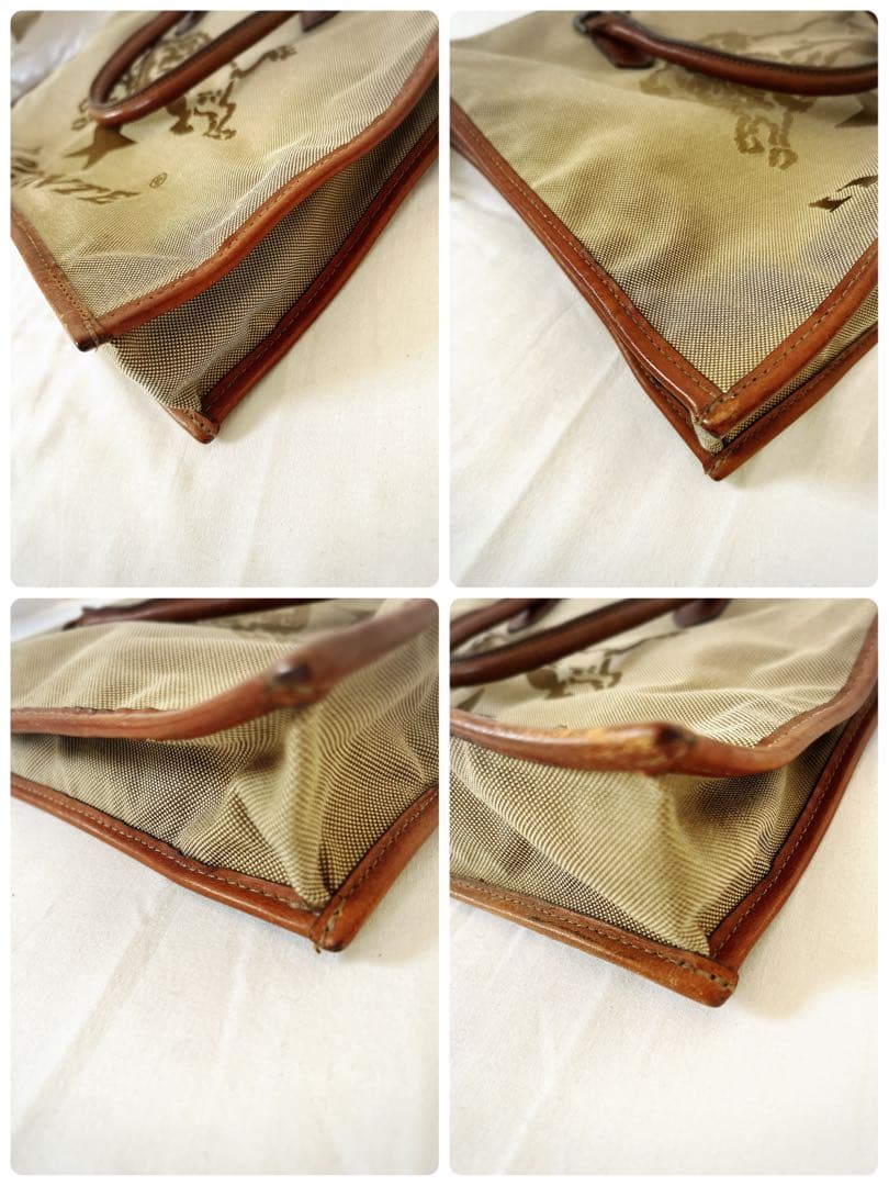 美品　イルビゾンテ　ビッグロゴ　ビジネス　ブリーフ　バッグ　カーキ