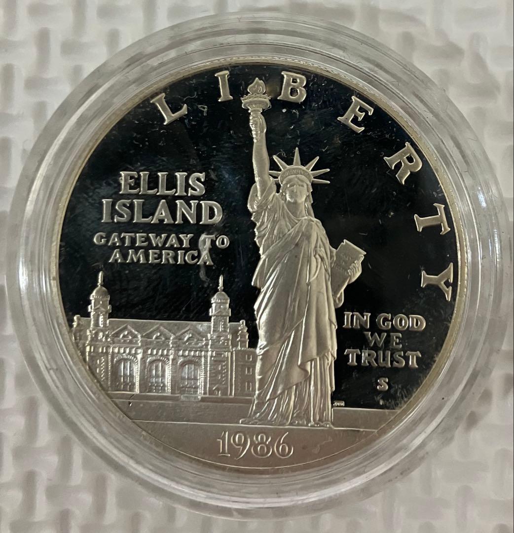 1986年 アメリカ 自由の女神 記念銀貨