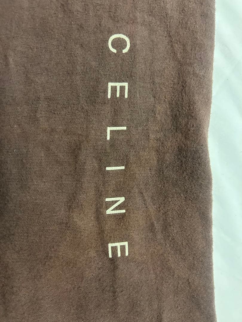 セリーヌ　CELINE マカダム柄 ハンドバッグ ブラウン