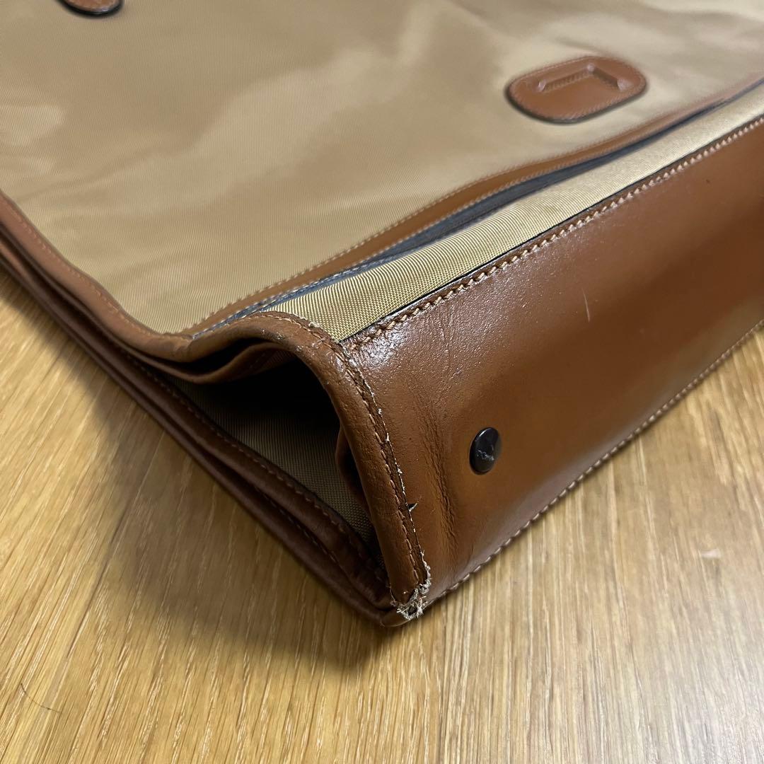 LANCEL ランセル ガーメントバッグ ナイロン レザー ベージュ