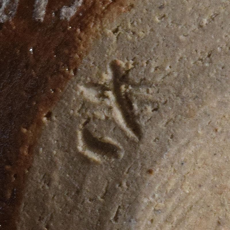 茶道具　瀬戸焼　南山窯　田沼起八郎作　渋紙手　茶入　仕覆付　共箱　V　8581