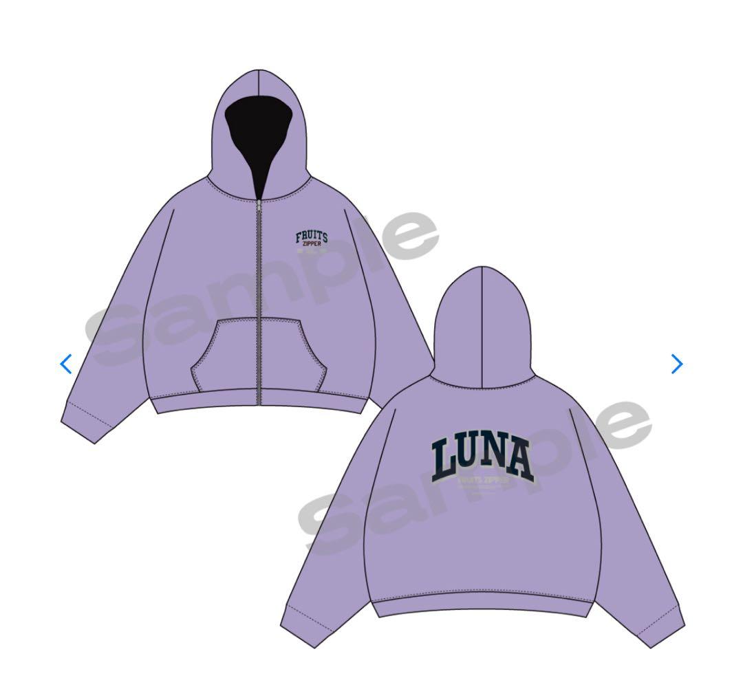 【FC限定】FRUITS ZIPPER OSHI API パーカー　仲川瑠夏