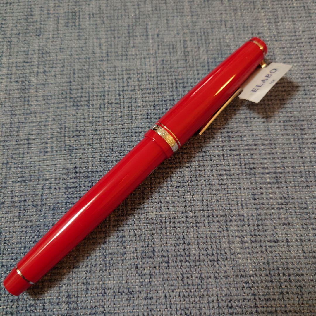 PILOT エラボー SF 赤 万年筆 14K