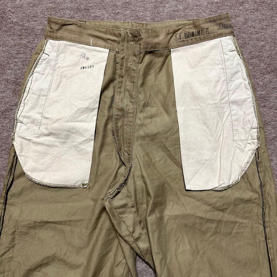 USMC チノパン カーキ フラップポケット トラウザーズ 米軍 実物 60s