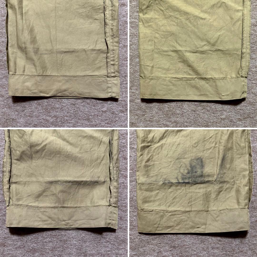 USMC チノパン カーキ フラップポケット トラウザーズ 米軍 実物 60s
