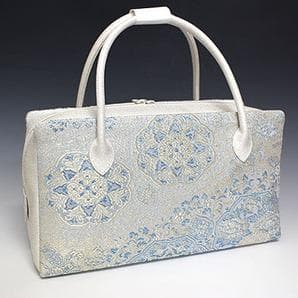 お洒落！！ 京都 西陣織 正絹帯地 使用 利休バッグ お茶席 241221