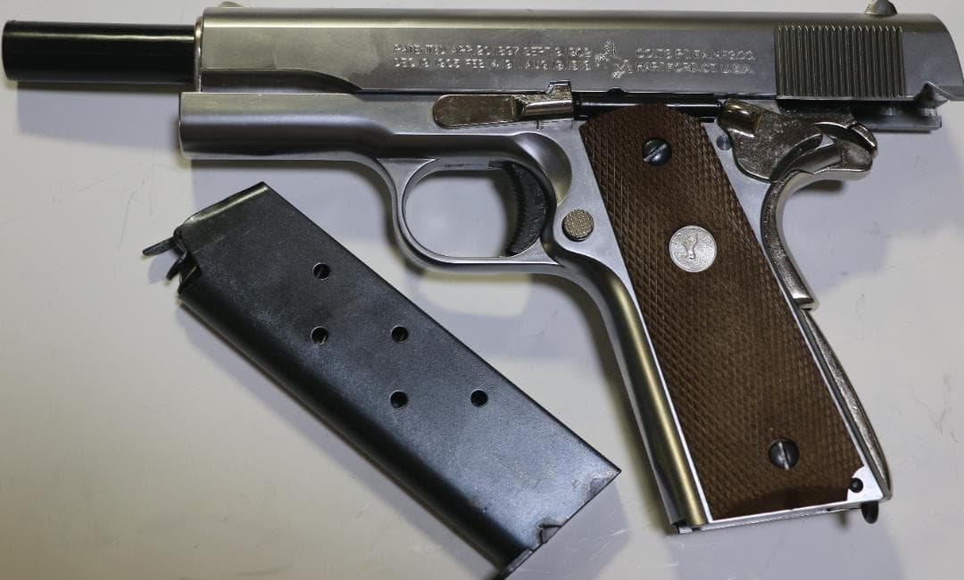 マルシン製ABS樹脂モデルガン 　コルト・ガバーメント　シルバー　SPG 合法品