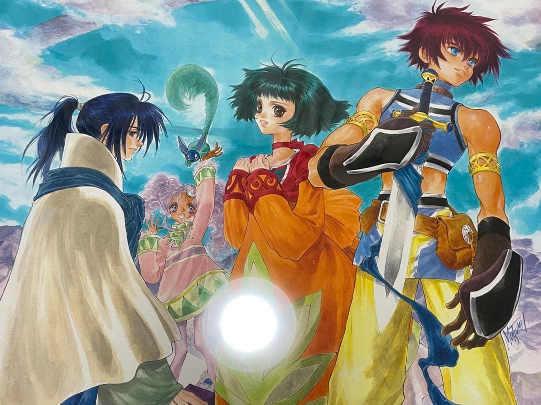 いのまたむつみ　版画　テイルズ オブ エターニア　複製原画　直筆サイン