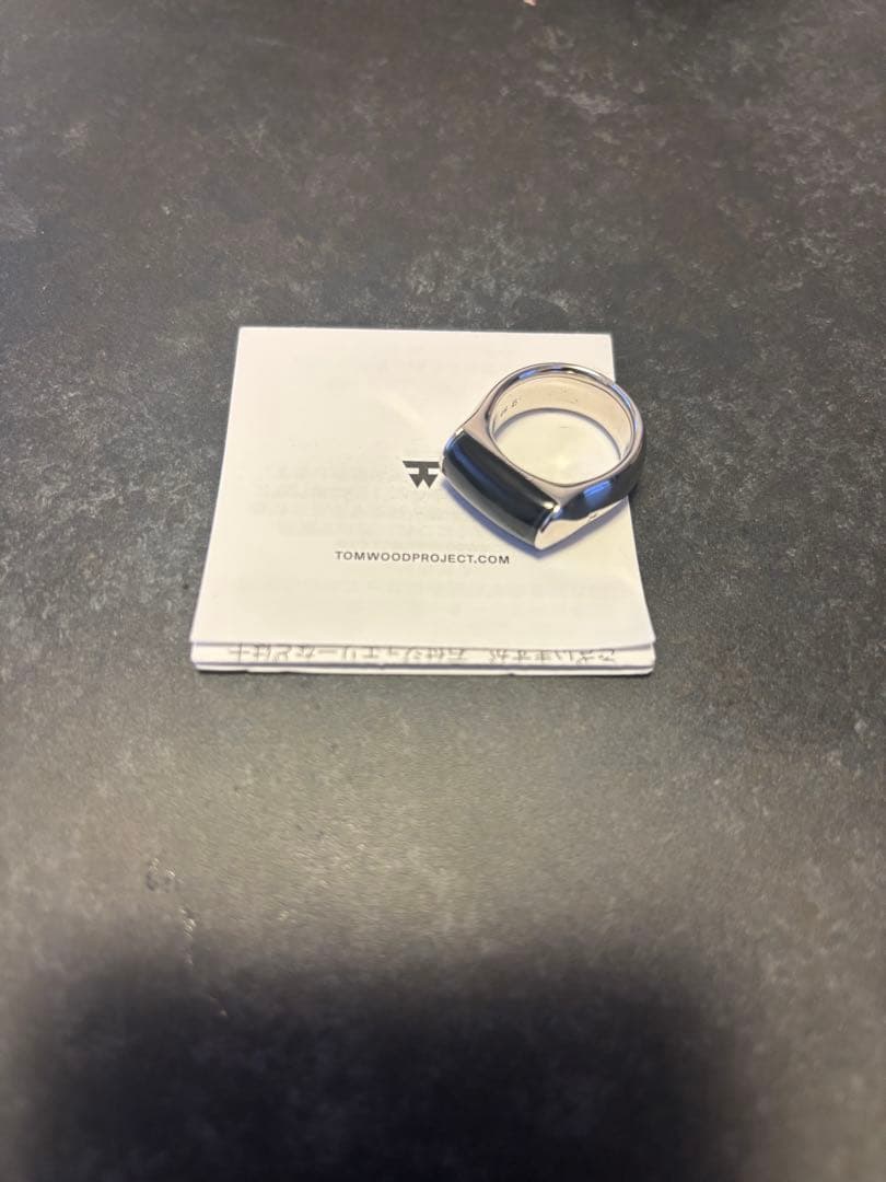 トムウッドCrest Ring Blue Howk Eyeリング50