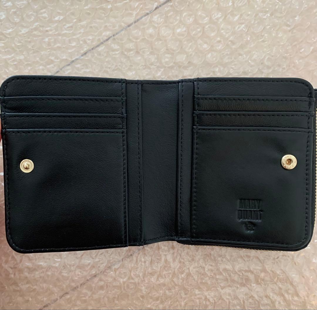 マリークワント　マリクワ　二つ折り財布　花柄　キルティング　Mary Quant
