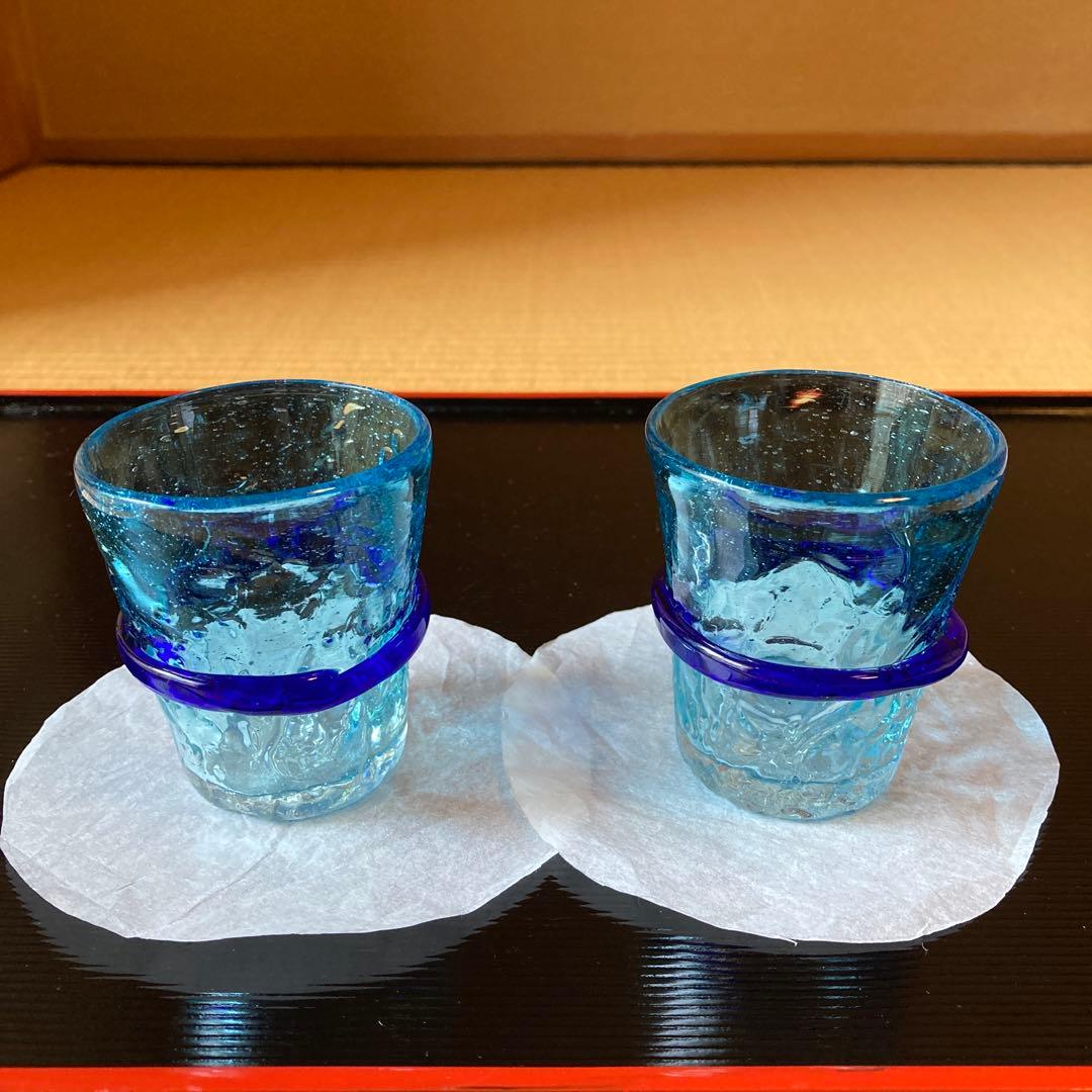 琉球ガラス　グラス二個