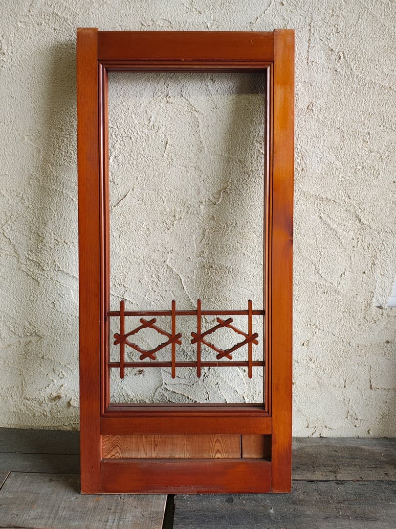 古建具　窓　引き違い窓　組み木　M0185