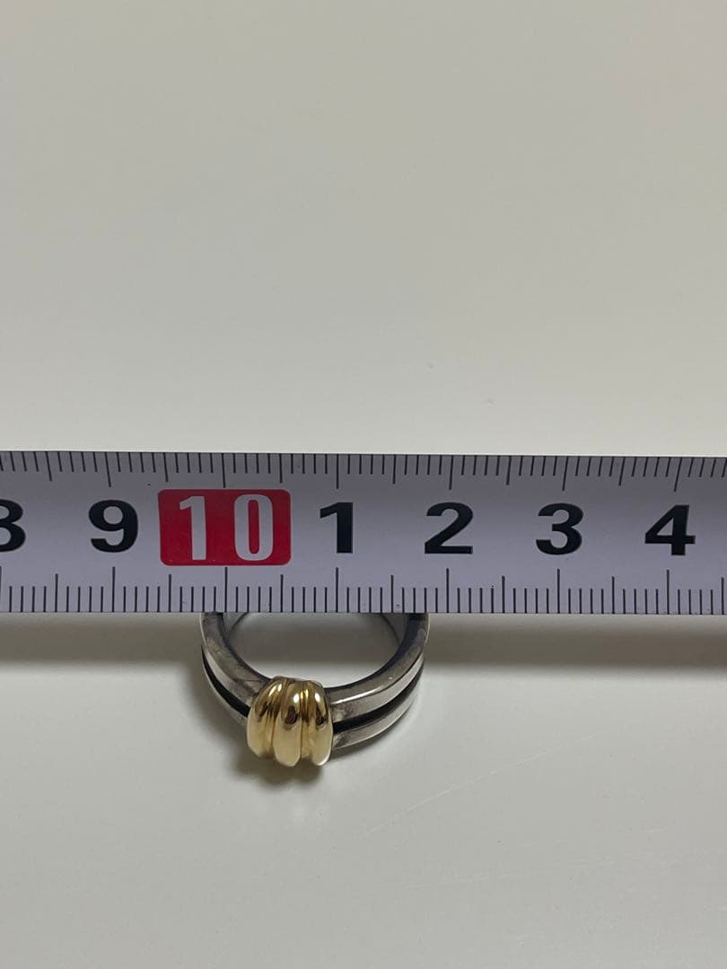 Tiffany & Co. シルバー ゴールド リング 約10号