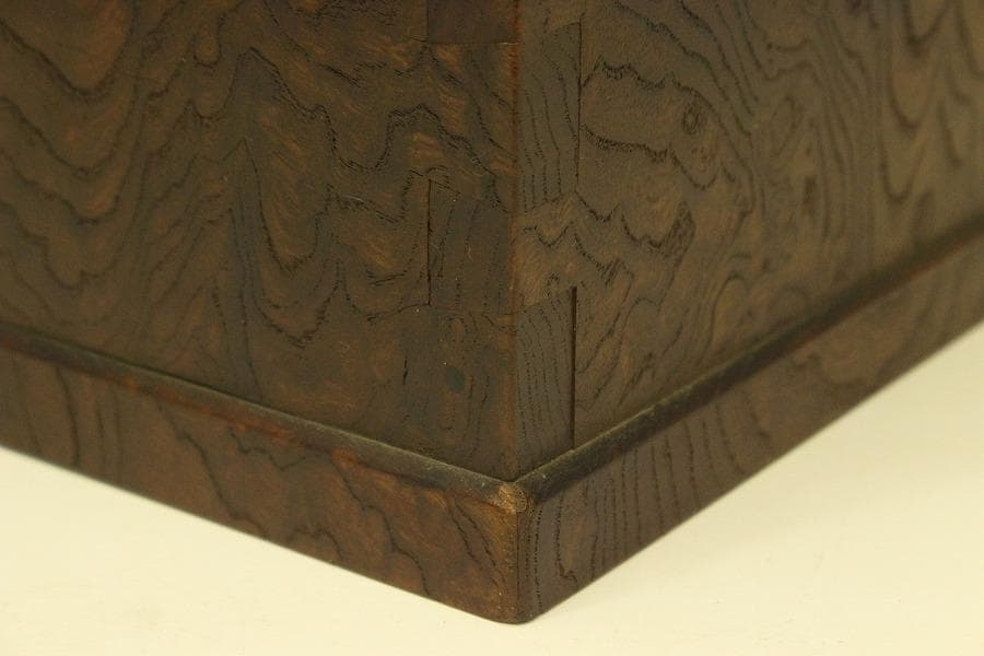 古民具 欅 四方 瓶掛 火鉢 五徳付(ZE447)