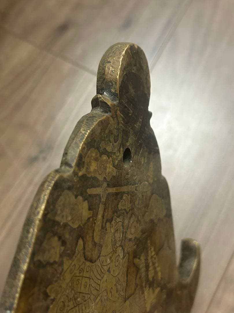 李朝期 黄銅製 陰刻 風鐸 風招仏教美術中国古玩縄文古墳土器埴輪勾