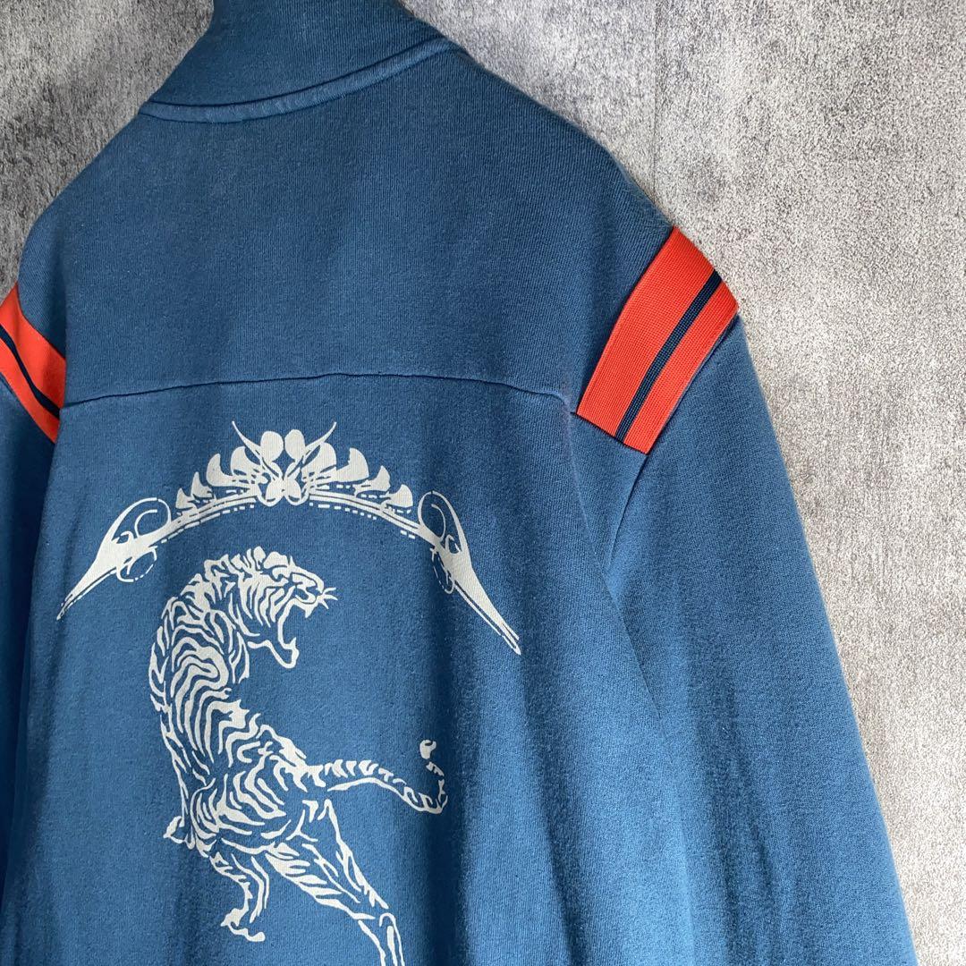 ヴィンテージ風 オニツカタイガー　1949 刺繍ロゴ ジャケット　背面虎　M