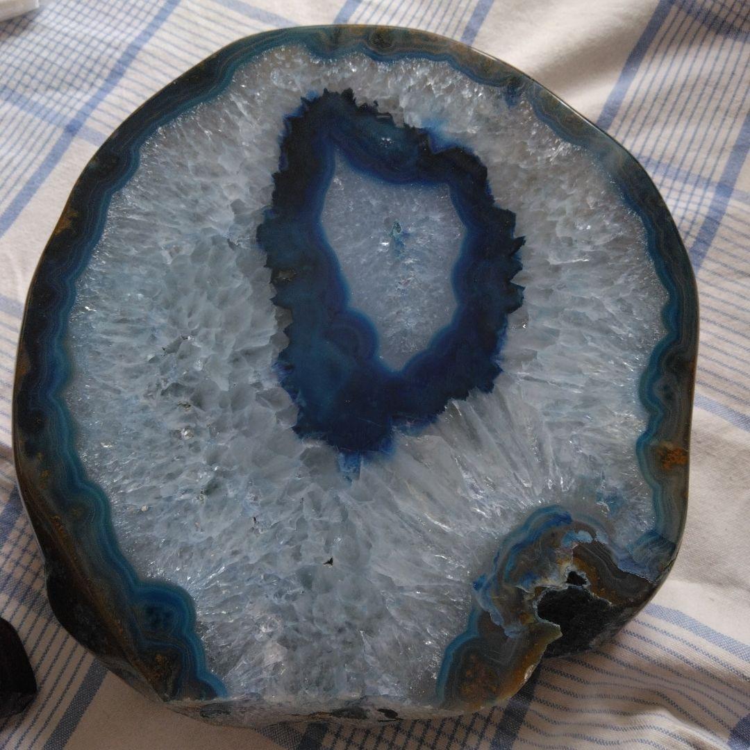 青瑪瑙ドーム、原石、ジオード、開運、縁起物、観賞石、パワーストーン、厄除け、石