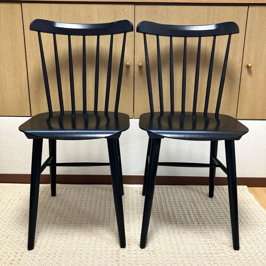 TON トーネット ウィンザーチェア 黒　ブラック　2脚セット