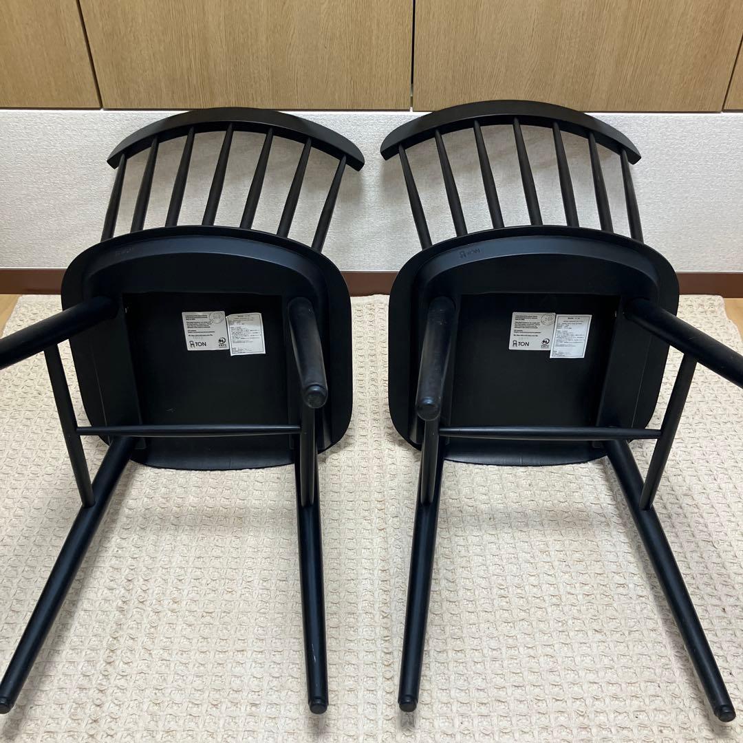 TON トーネット ウィンザーチェア 黒　ブラック　2脚セット