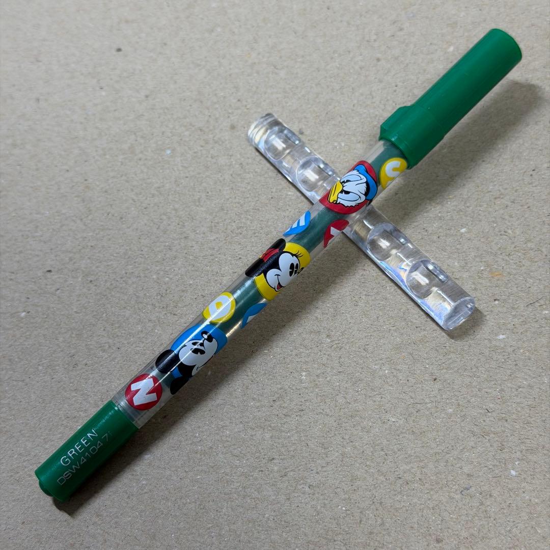 廃盤 ぺんてる カラーペン グリーン 慶弔 パーソンズ ディズニー ペン回し
