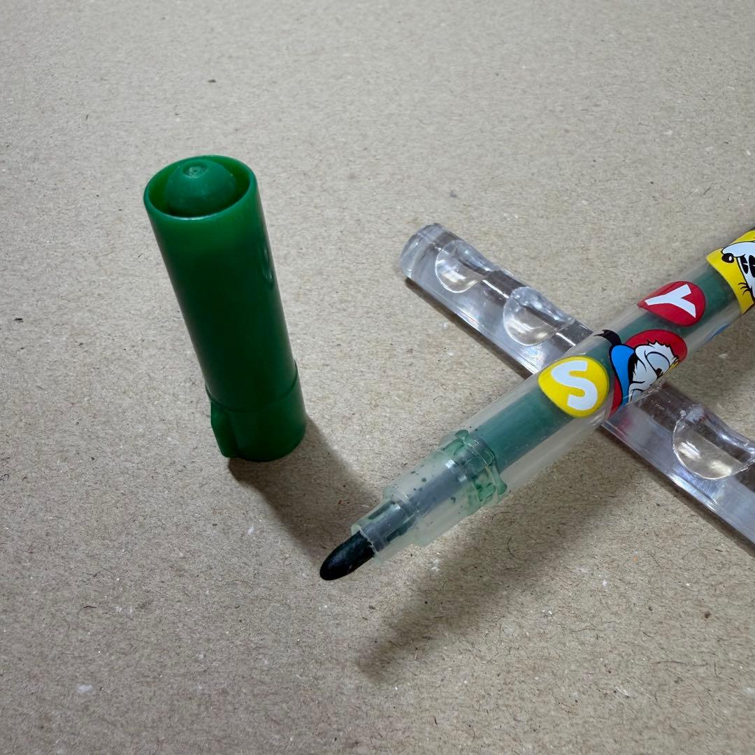 廃盤 ぺんてる カラーペン グリーン 慶弔 パーソンズ ディズニー ペン回し