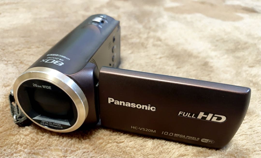 パナソニック デジタルハイビジョンビデオカメラ　ブラウン　 HC-V520M-T