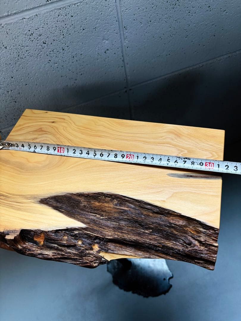 榧サイドテーブル一枚板無垢材自然木コーヒーテーブルナイトテーブル植物置き台盆栽