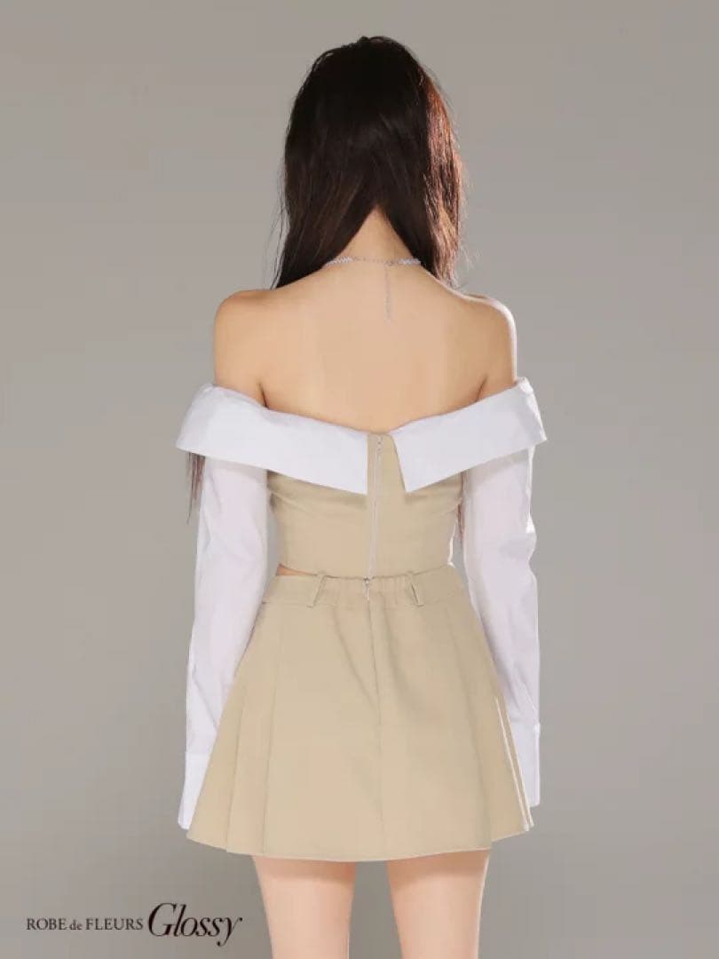 GL4324 XS ローブドフルールグロッシー　長袖　Sugar キャバドレス