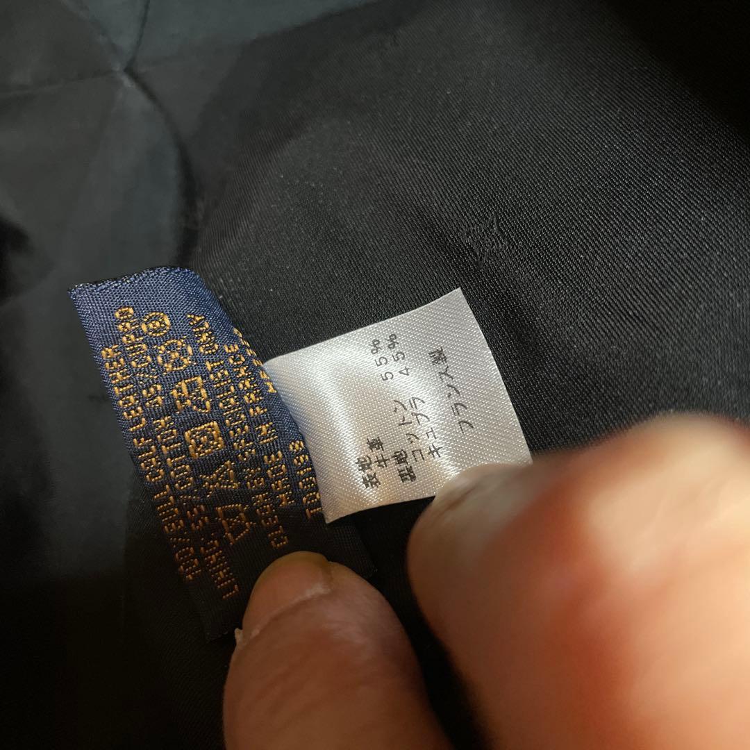 ルイヴィトン　レザーキャップ　メンズ　ブラック