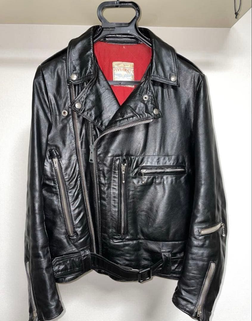 ルイスレザー　ヴィンテージ　ブロンクス　 70s スクエアタグ　ツイントラック