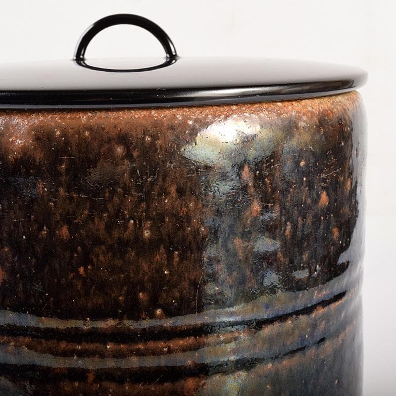 茶道具　古瀬戸　江戸初期　口禿手　一重口水指　澤田常安極め箱　M　R7571