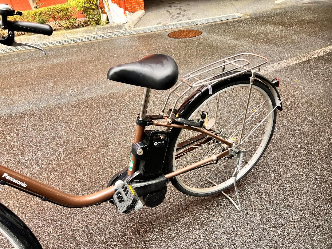 パナソニック　電動アシスト自転車 FY612T　アースブラウン 前バスケット付き