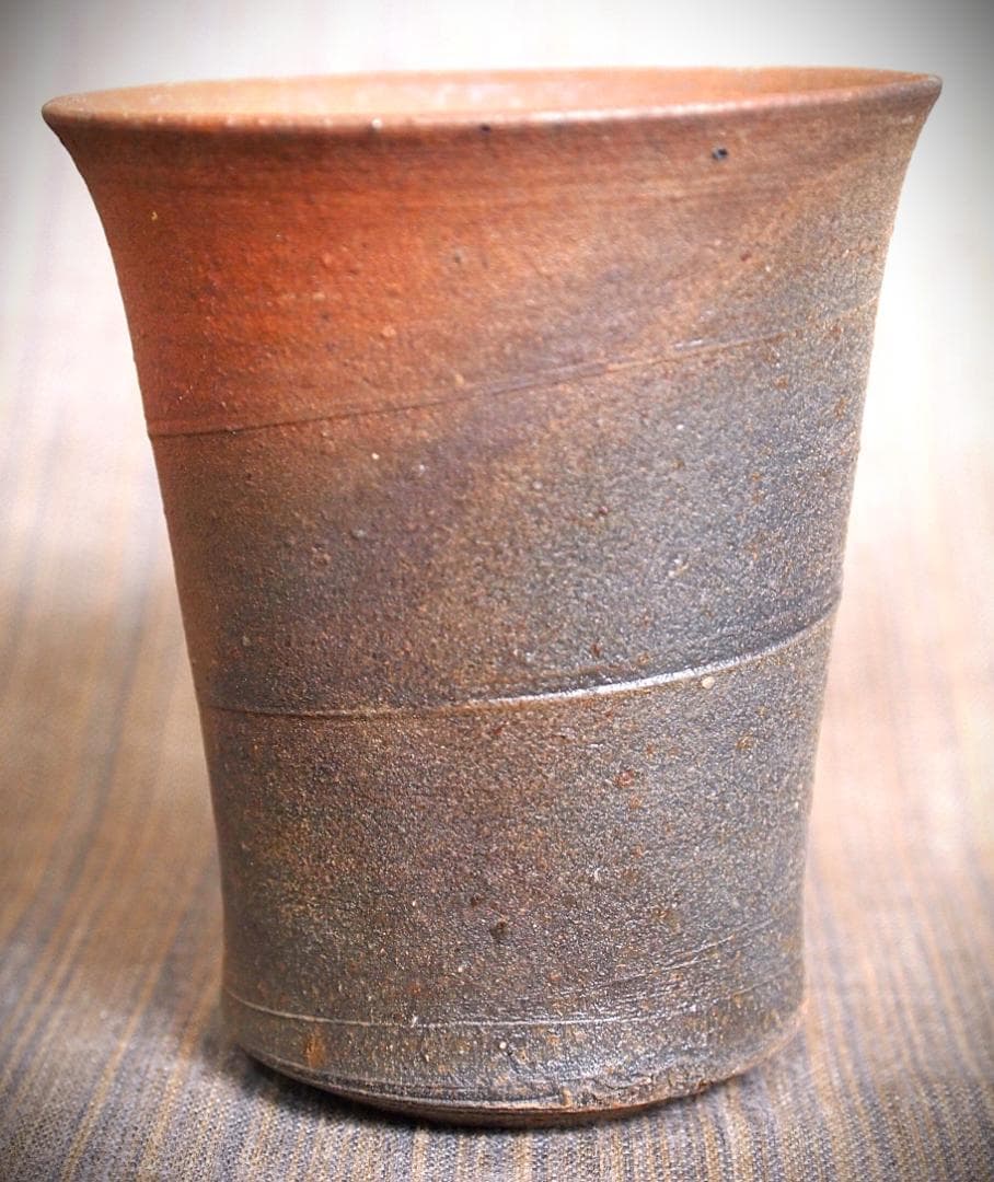 人気作家★中里隆★唐津南蛮麦酒器B★緋色