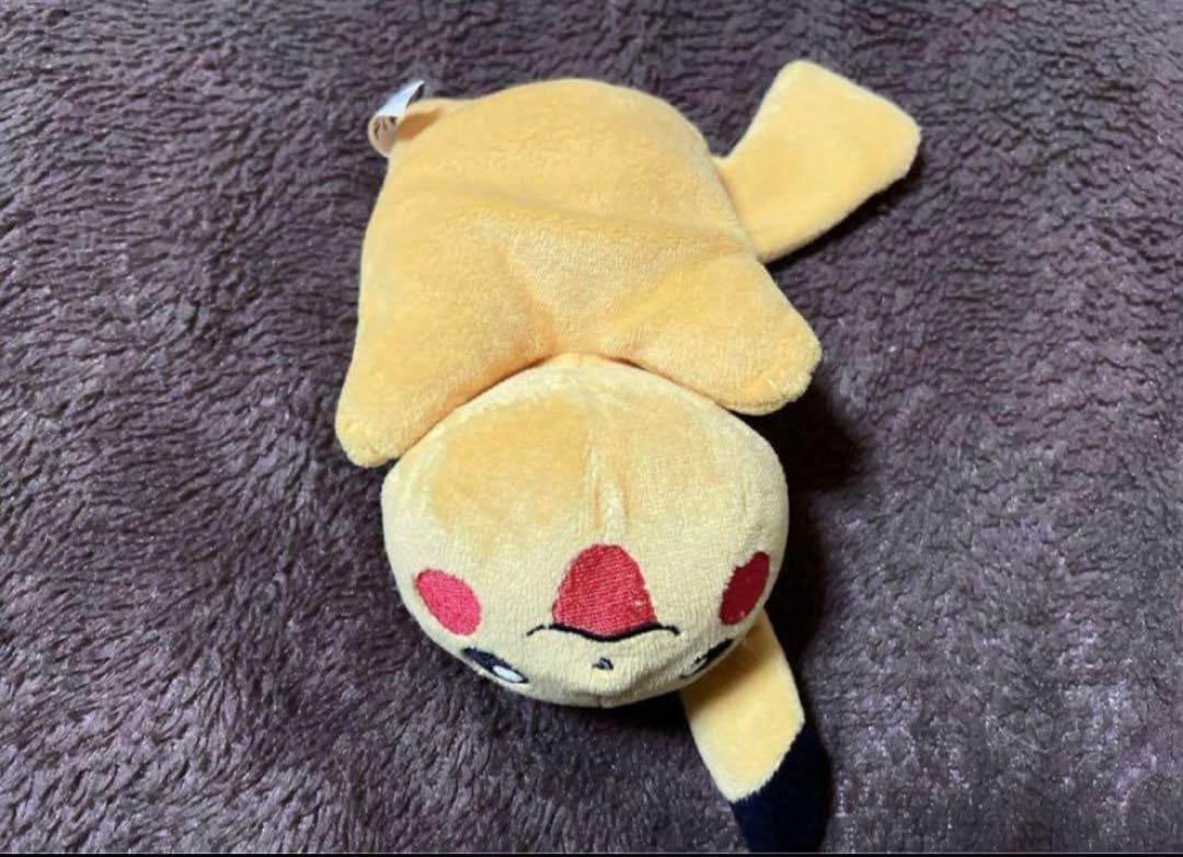 ポケモン ピカチュウ TOMY ビーズ 寝そべりぬいぐるみ