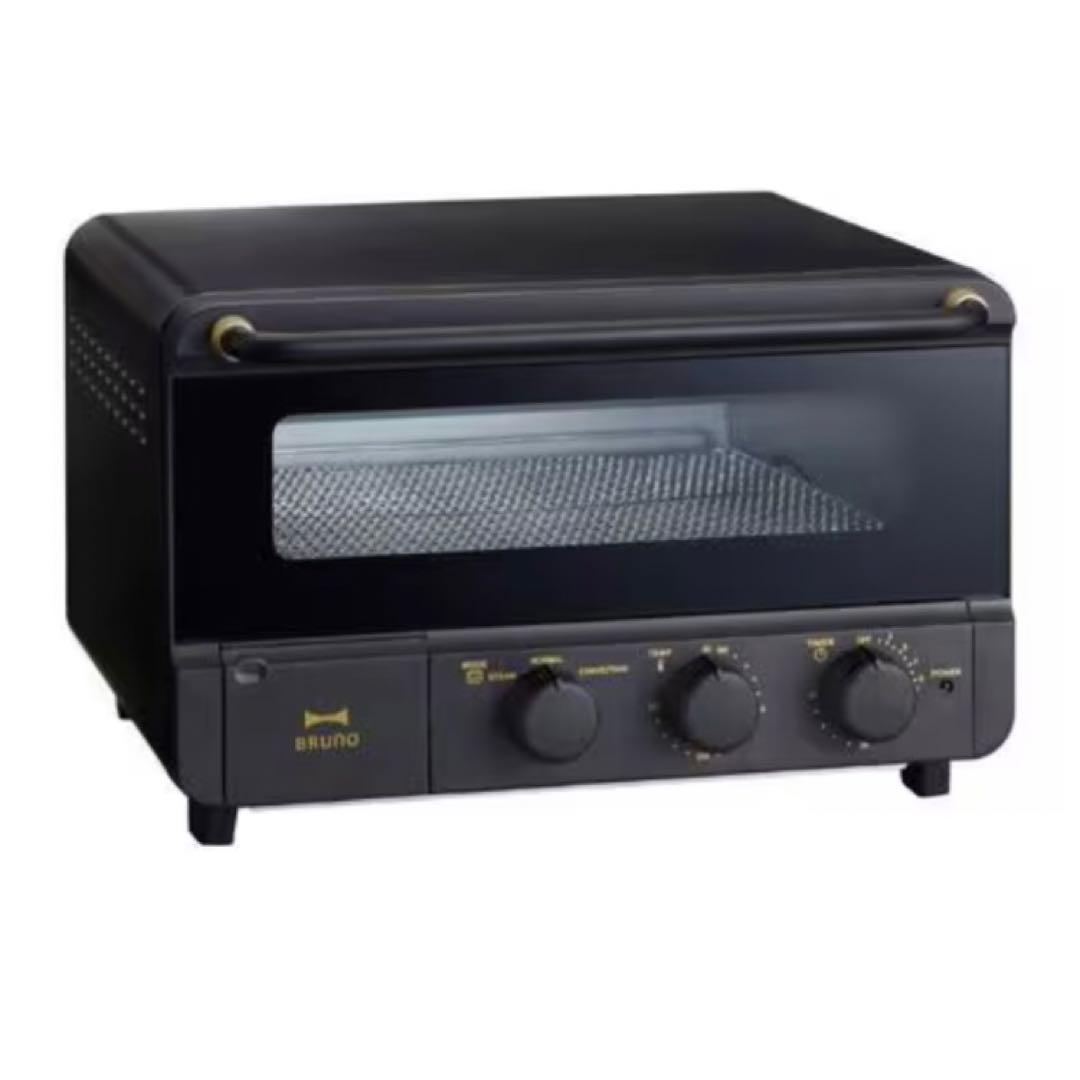 【新品未使用】BRUNO ブルーノ スチーム＆ベイクトースター ブラック