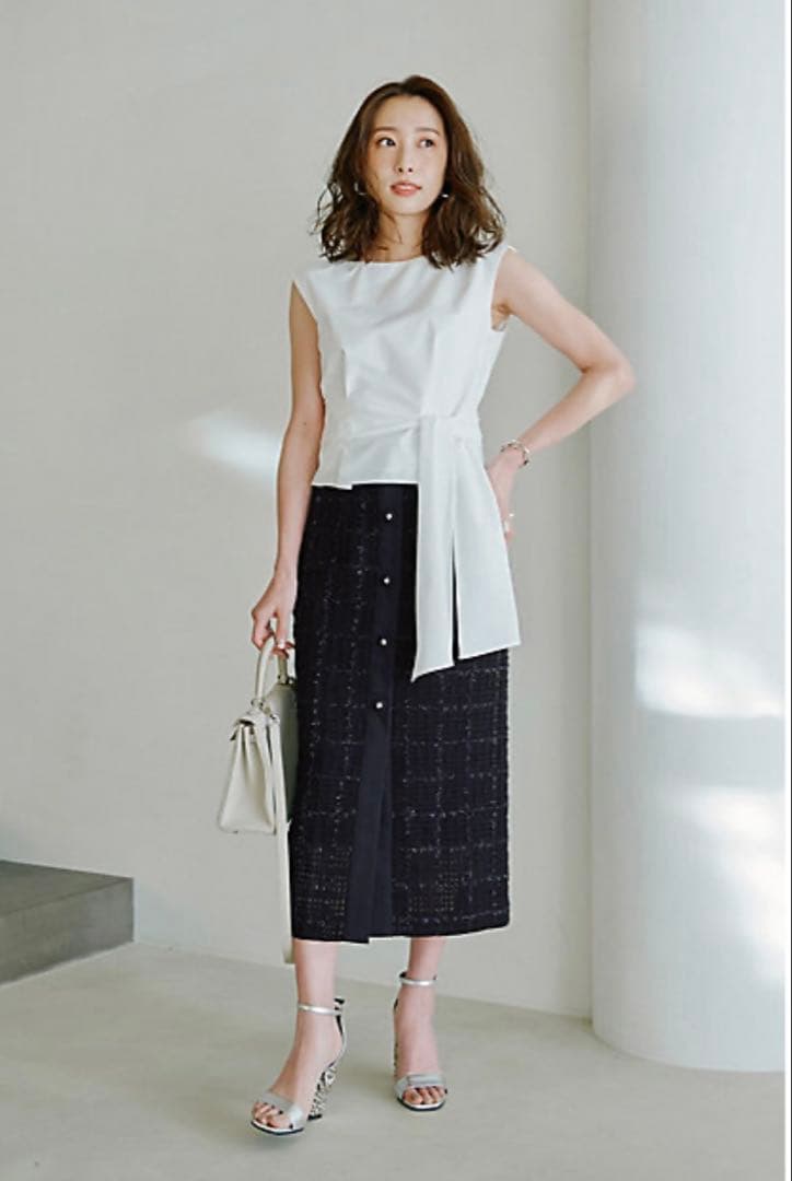 [冨張愛コラボ] フィルムツィードスカート　ピンキーアンドダイアン