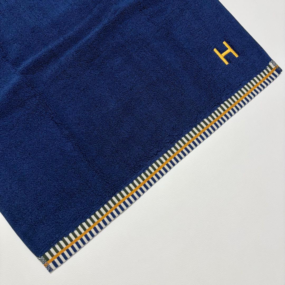 未使用タグ付き✨ エルメス ヴィス ヴェルサ バスタオル ネイビー カーキ