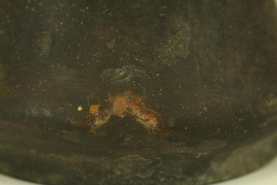 古銅 尊式 花器 高37.3cm 時代物 古美術 京都古寺蔵品(BB508)