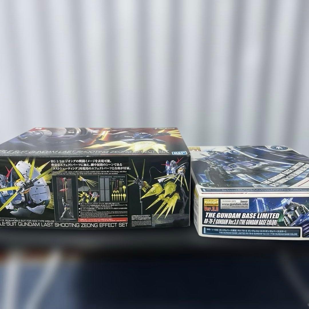 RGジオングエフェクトセットとRX-78-2ガンダムVer.3.0の ２セット