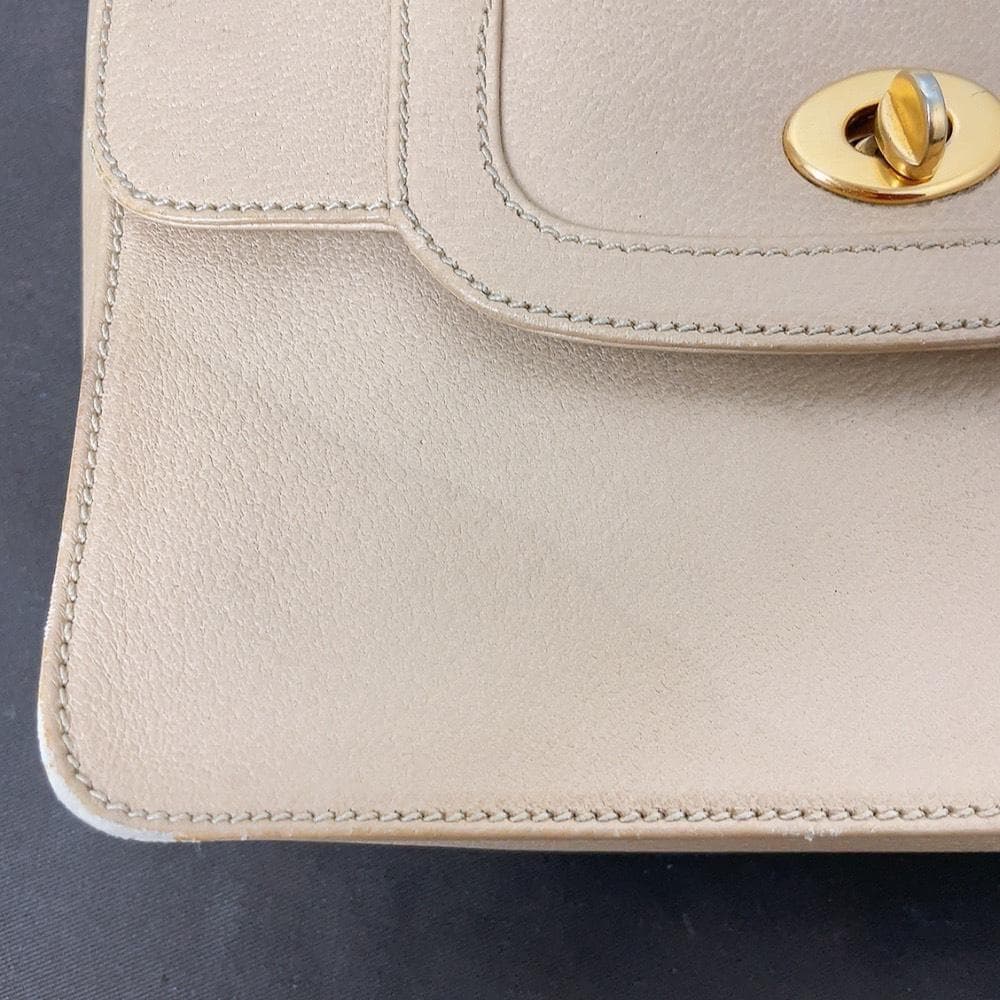 GUCCI バンブー レザー オールドグッチ ハンドバッグ ターンロック 金具