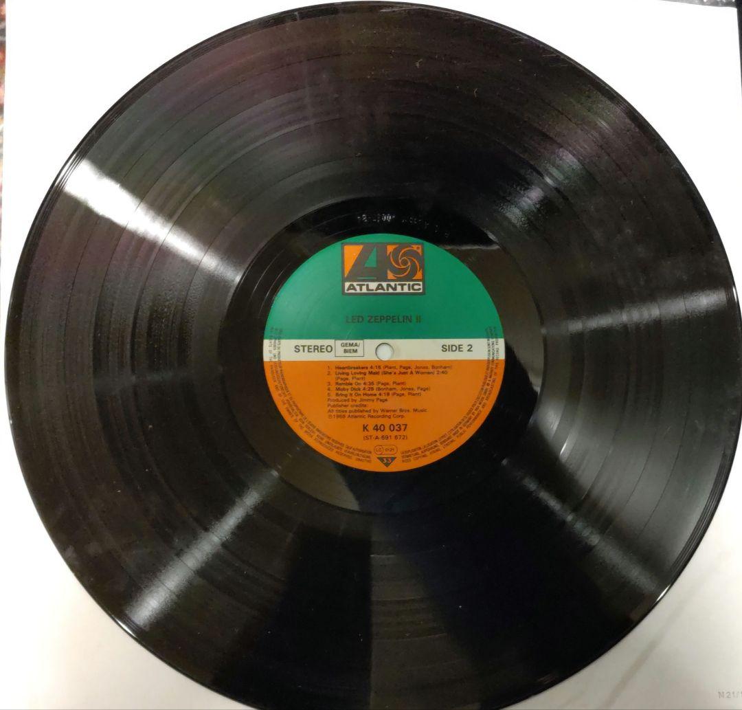 ☕【直筆サイン・鑑定文書付】レッドツェッペリン　Ⅱ　LPジャケット