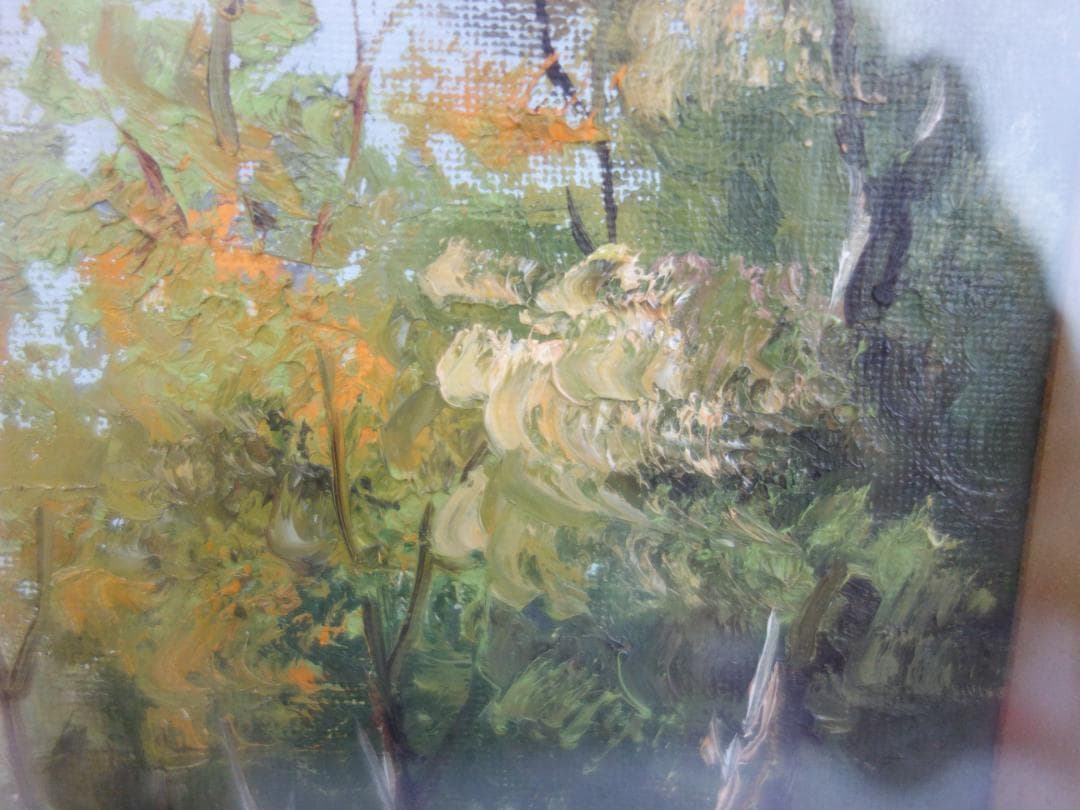 M▽工藤昭重 油彩 絵画 額縁 穂高連峰 F6 (37905)