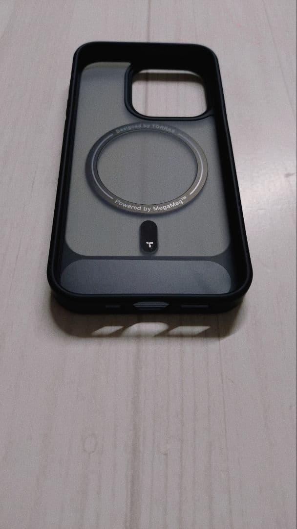 iPhone 15 Pro 用 ケース 縦横両対応リング　6.1インチ　ブラック