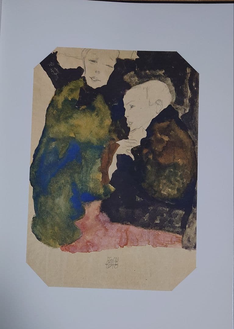 真作 エゴン・シーレ 生誕100年 リトグラフ10枚挿画本 販売時60万円