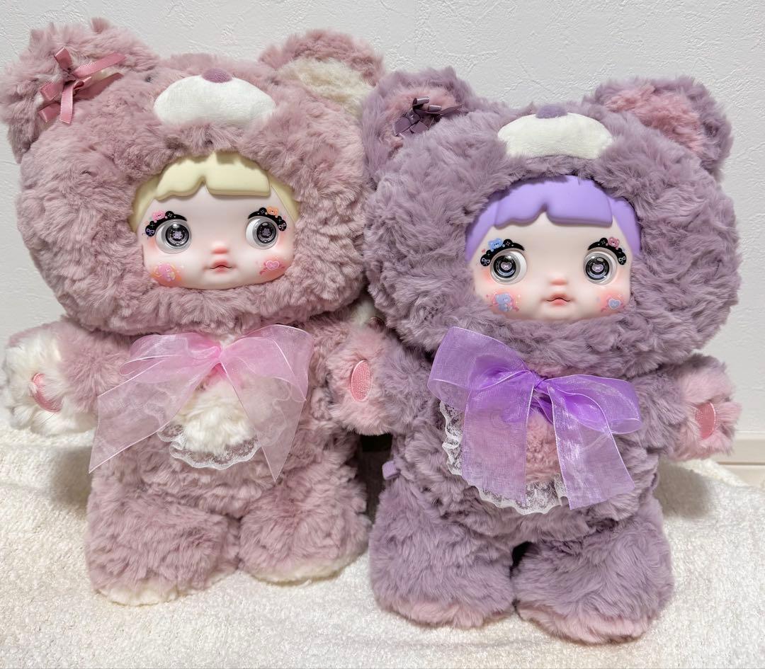 【顔自信有り♡】nommi おやすみくま 400% 2体セット　ぬいぐるみ